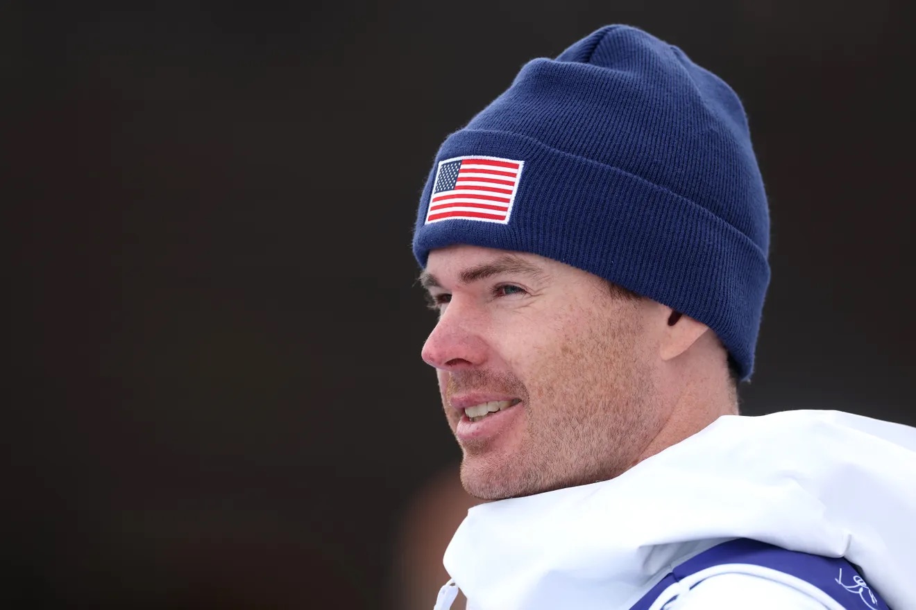 Dylan Walczyk skiing